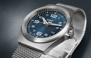 zegarek traser P59 Essential M blue na meszowej bransolecie