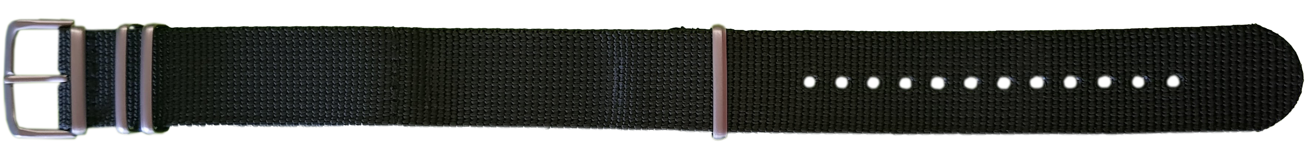 105721 traser® 22mm Textile Strap Black