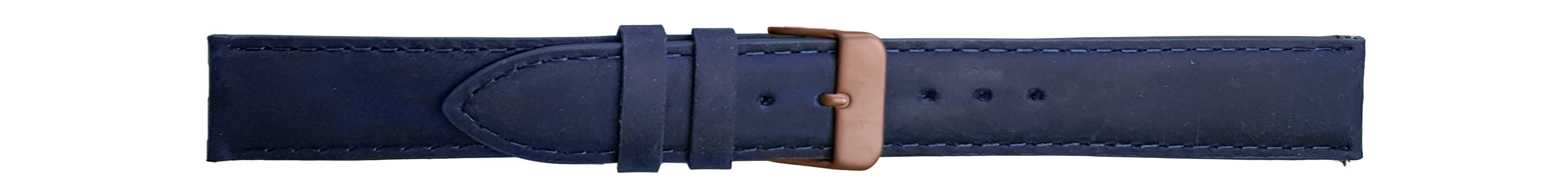 108070 traser® 22mm Leather Strap Blue