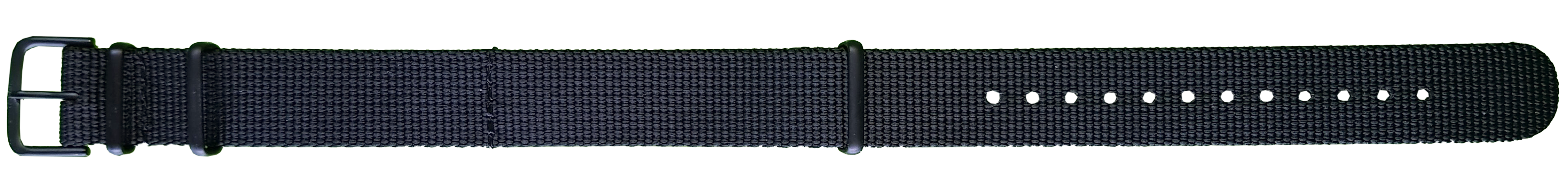 108232 traser® 18mm Textile Strap Black/PVD