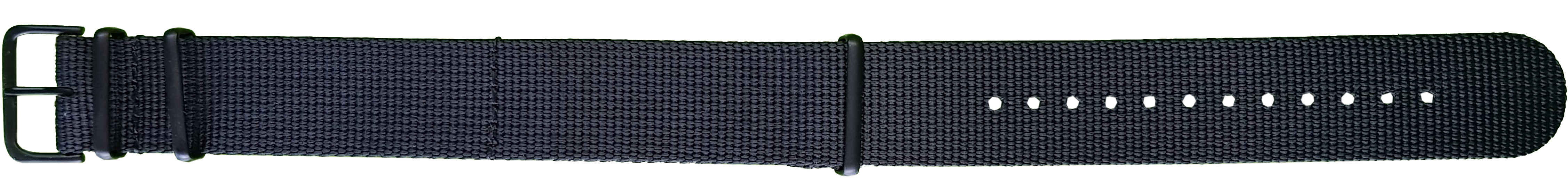 108233 traser® 22mm Textile Strap Black/PVD