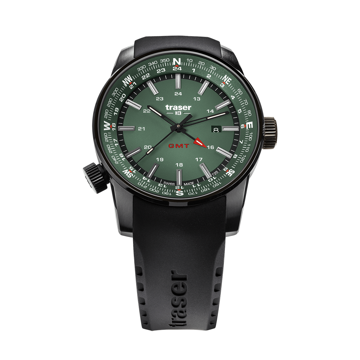 109744 traser® P68 Pathfinder GMT Green RS