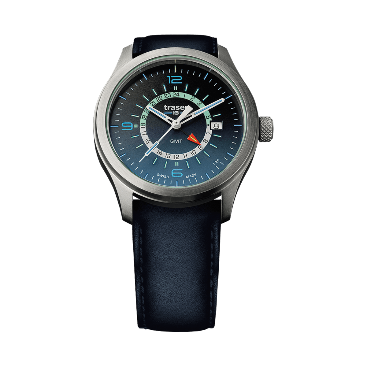 107035 traser® P59 Aurora GMT Blue LS