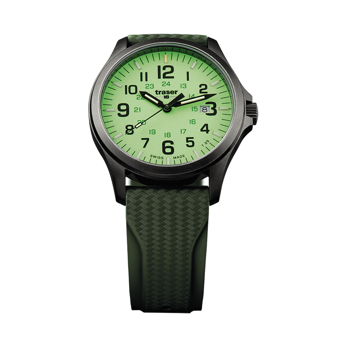 107424 traser® P67 Officer Pro GunMetal Lime RS