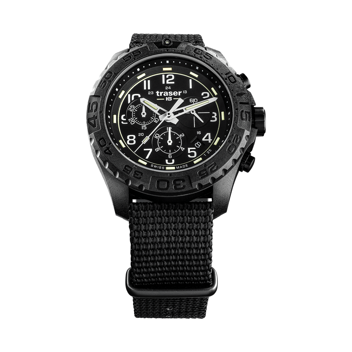 108680 traser® P96 OdP Evo Chronograph Black TS