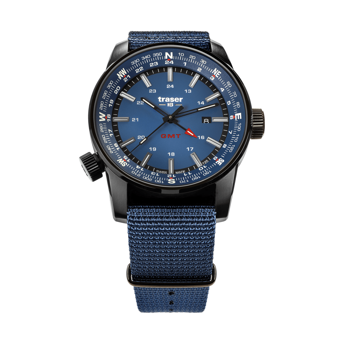 109034 traser® P68 Pathfinder GMT Blue TS