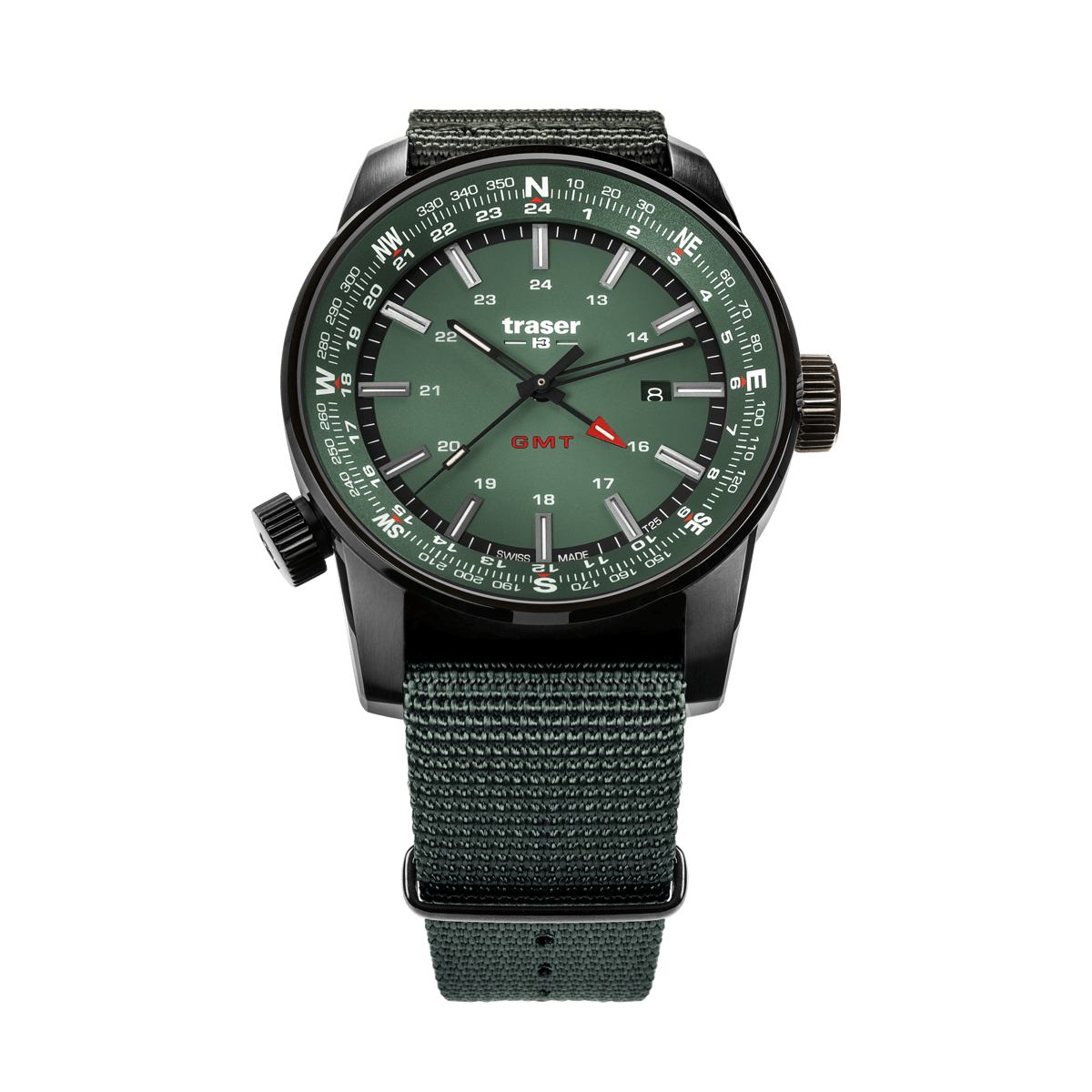 109035 traser® P68 Pathfinder GMT Green TS