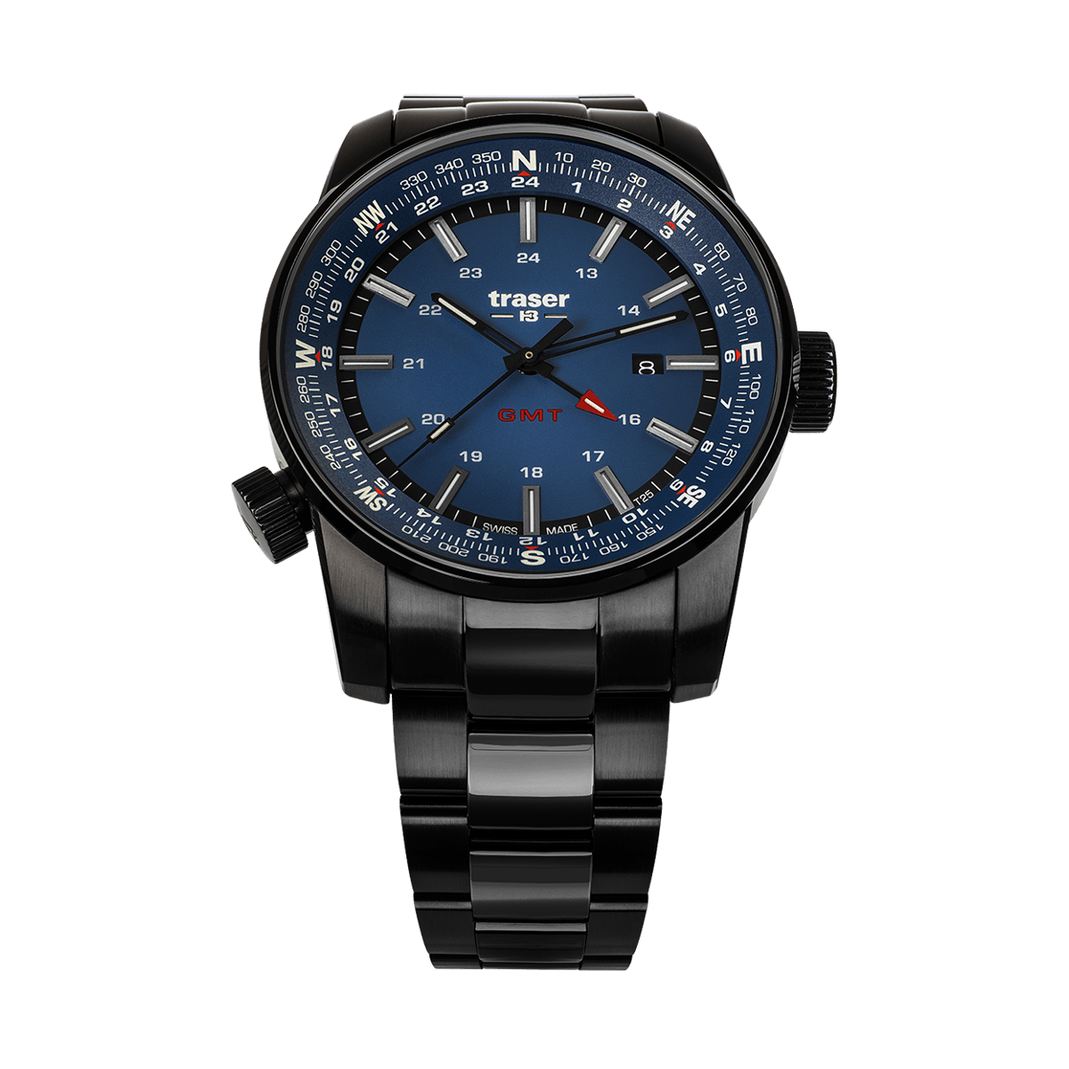 109524 traser® P68 Pathfinder GMT Blue PSS