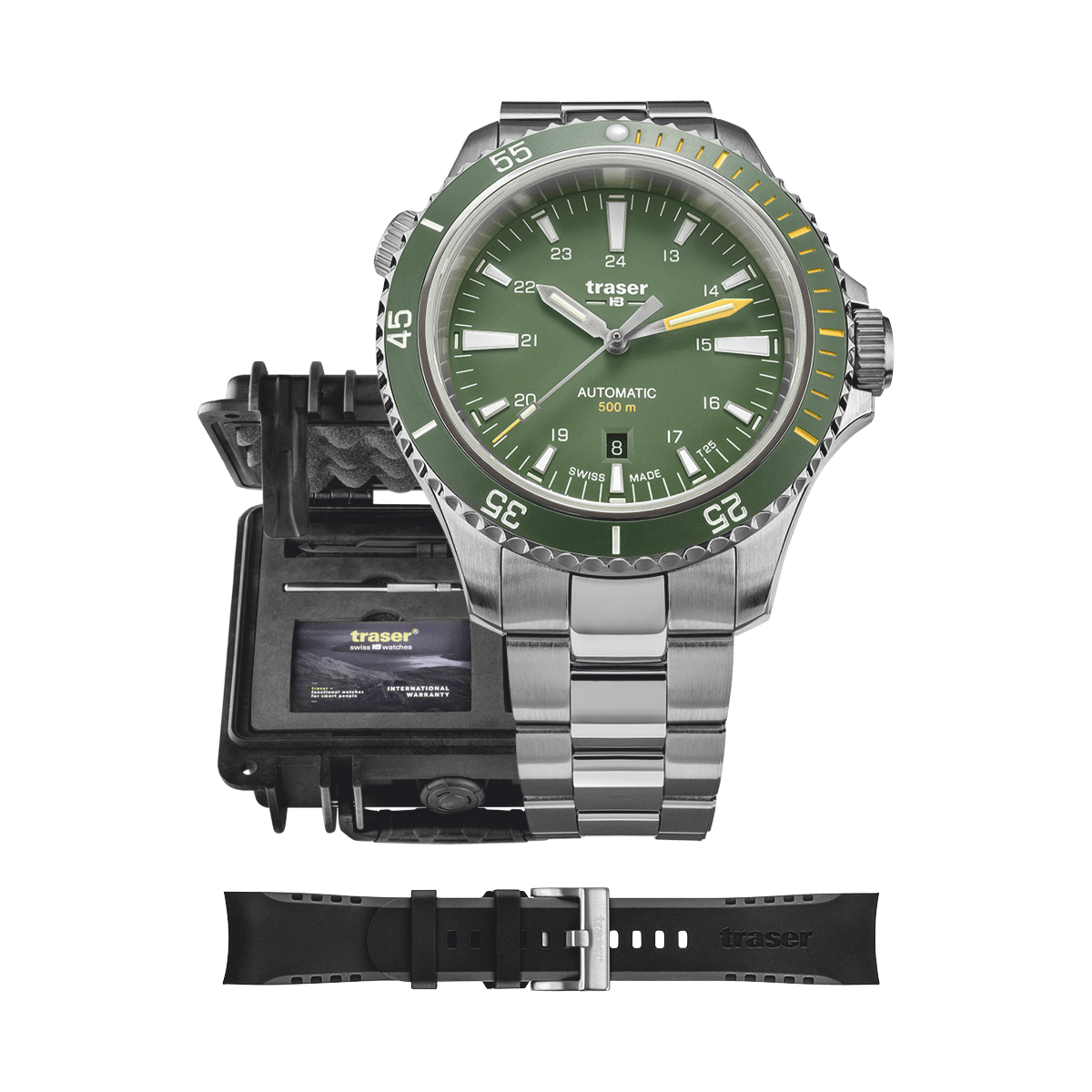 110325 traser® P67 SuperSub DiverAut Green Set