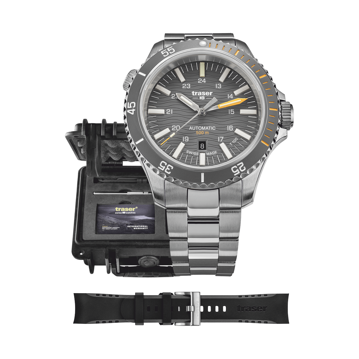 110329 traser® P67 SuperSub DiverAut T100 Grey Set