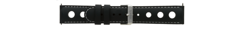105699 traser® 22mm Silicone Black ooo